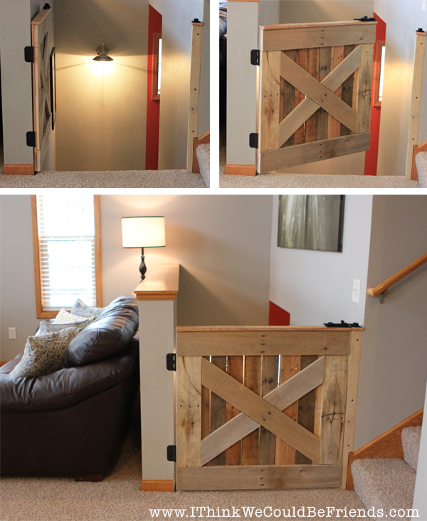 wood palette baby/dog gate