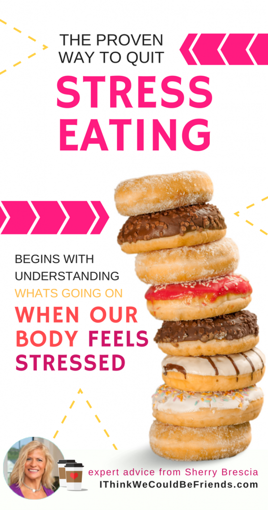 Seriously, understanding the WHY behind stress eating is SO helpful (and interesting)!! I never knew why I craved sugar and fatty foods when I felt stressed! GREAT article! #quit #stress #eating #stop #tips #advice