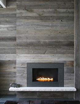 Re-claimed Wood Fireplace Surround