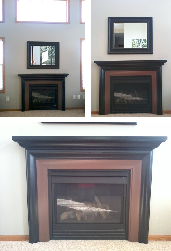 Palette Wood Fireplace Surround: BEFORE