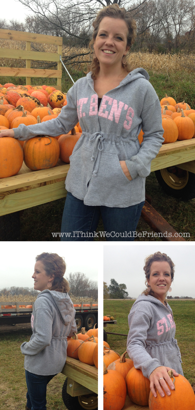 AWESOME idea for a DIY Hoodie Makeover. Simple steps to makeover any hoodie sweatshirt!
