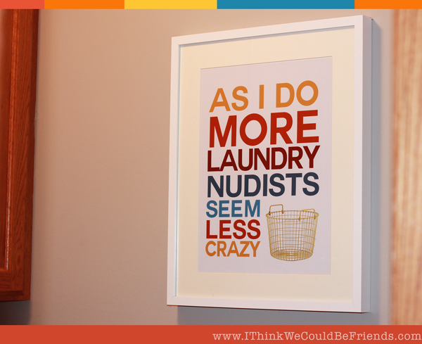 FREE Laundry Room picture-- This graphic designer gives her artwork away for free, love it!