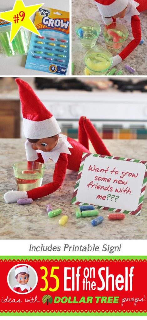 Cool! Our Elf on the Shelf is growing some new friends!! Find this idea and 55 (and growing!) NEW Elf on the Shelf Ideas! Fun, Creative & EASY ideas for your Elf on the Shelf! #easy #ElfOnTheShelf #Ideas #quick #free #printable #toddler