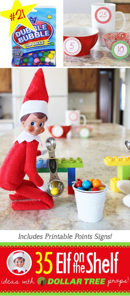 35 BRAND NEW Elf on the Shelf ideas for this year! These fun, creative & EASY Elf on the Shelf ideas all include an item from the Dollar Tree! #Legos #Christmas #ElfOnTheShelf #Ideas #Easy #Funny #Toddler #DIY #DollarStore