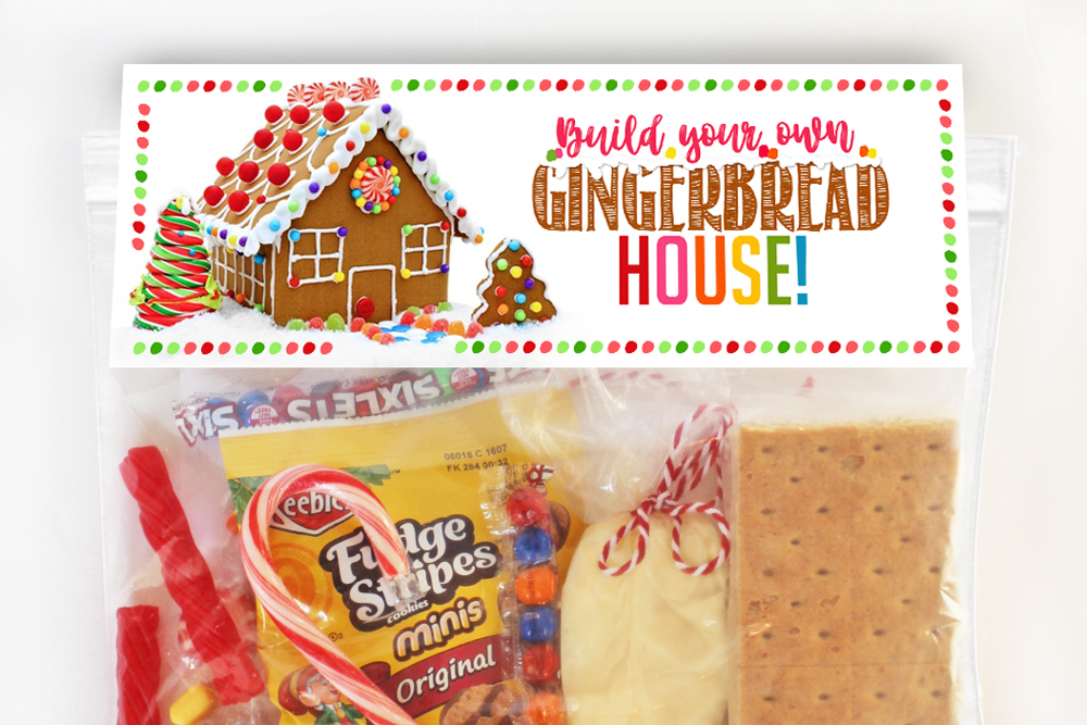 DIY Gingerbread House Decorating Kit with instructions & Ideas! #Gingerbread #House #Ideas #Decorations #DIY #Printable #Christmas