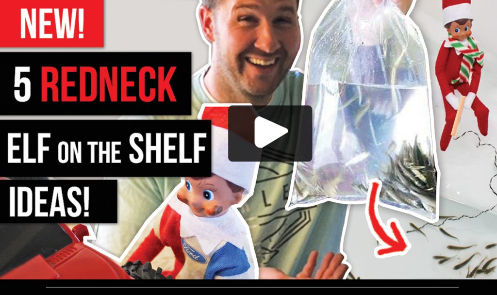 New! 5 Redneck Elf on the Shelf Ideas--these are REALLY FUNNY! #ElfontheShelf #Ideas #New #Redneck #Boys #Easy #Qucik