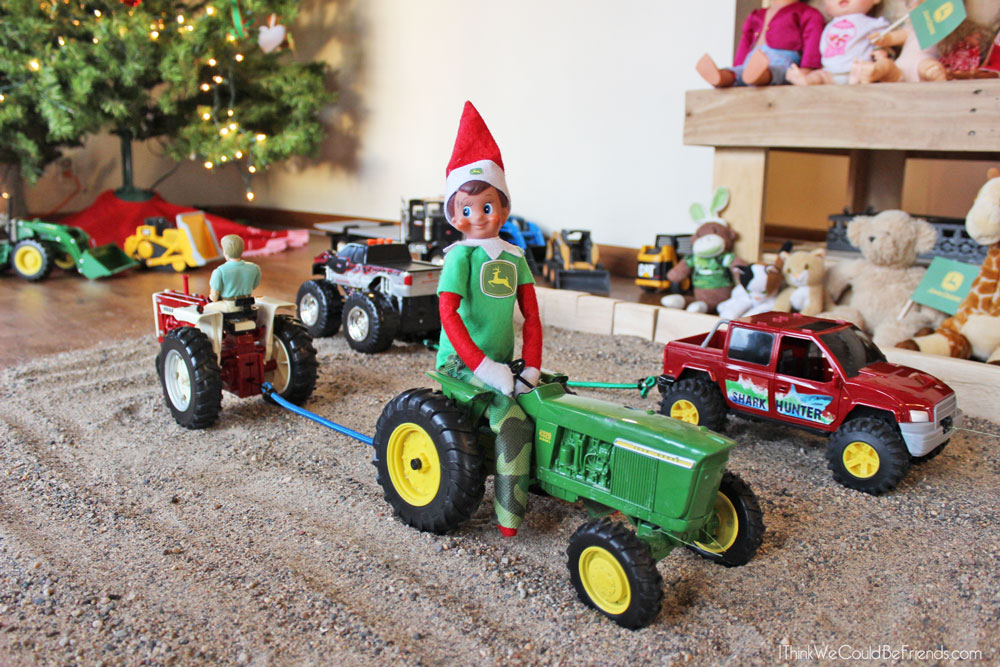 New! 5 Funny Redneck Elf on the Shelf Ideas! These are awesome! #ElfontheShelf #Funny #DIY #Easy #Quick #Redneck #Boys #Ideas