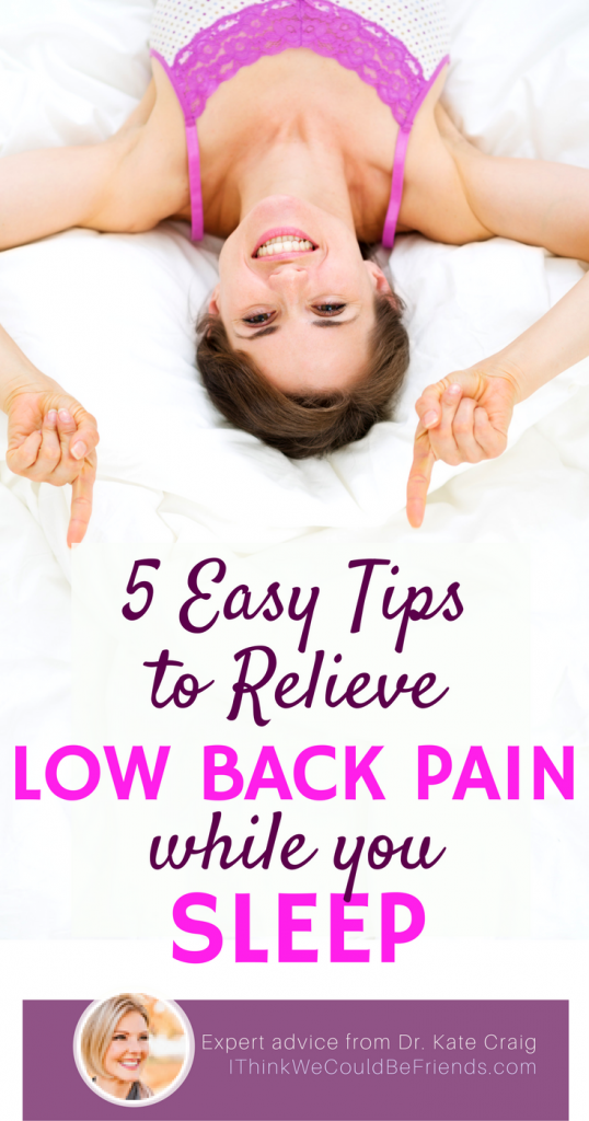 I know first hand that chronic low back pain sufferers often live in a constant state of sleep deprivation and pain management. Here are simple changes in HOW YOU SLEEP that can make a HUGE difference in how your BACK FEELS! #back #pain #remedies #natural #sleep #stretches #relieve