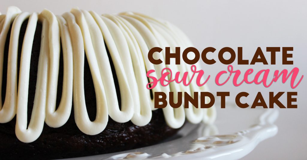 Incredibly EASY but AWESOME Chocolate Sour Cream Bundt Cake Recipe: Your guests will think you bought it from a fancy bakery- its THAT GOOD!!!!