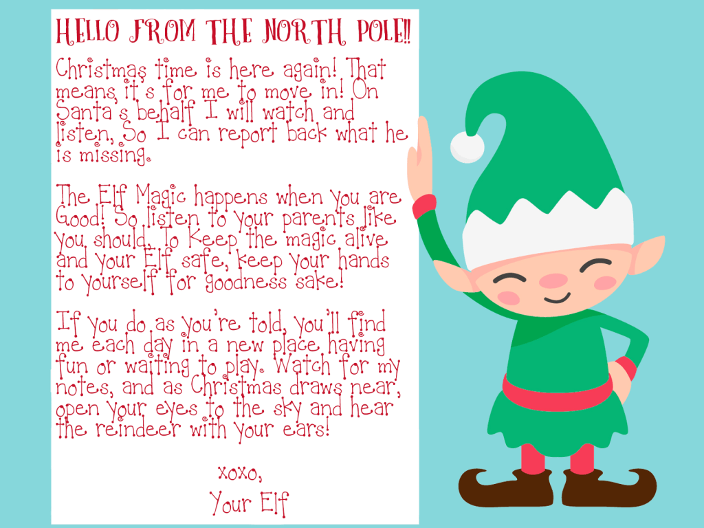 Arrival Letters: Complete Index of FREE Elf on the Shelf Letters