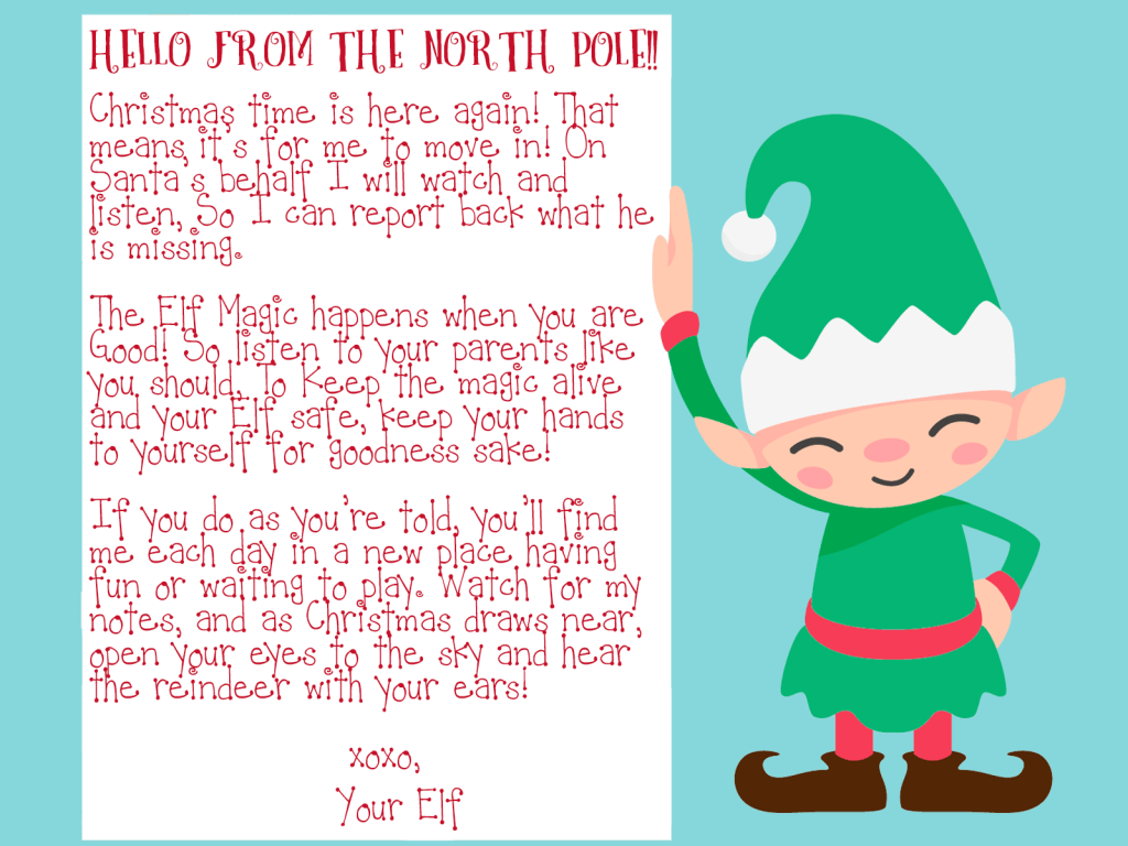 Arrival Letters Complete Index Of FREE Elf On The Shelf Letters