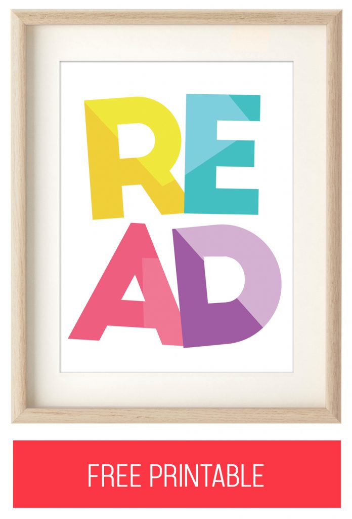 Free "READ" Printable Artwork