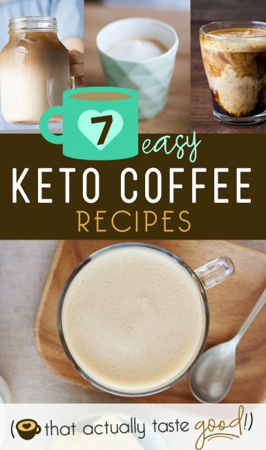 Keto coffee is the best way to start the day by keeping your body in "fat burning" mode! These Low-carb & Sugar Free Keto coffee recipes are the BEST tasting ones out there (I've tried them ALL!!!), and are EASY, too! Keto coffee, Keto lattes and a Keto Caramel Macchiato that tastes like it is from Starbucks!! #keto #coffee #recipes #lowcarb #sugarfree #diet #breakfast #latte #caramel #macchiato #vanilla #easy 