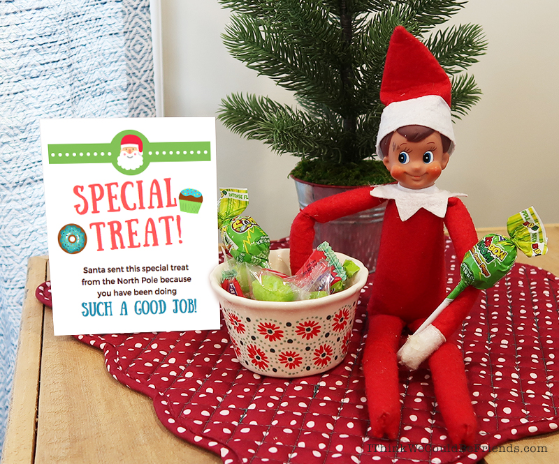 New SUPER EASY Elf on the Shelf tradition: If Elf on the Shelf has become a pain and is no longer fun for you, try out this fun new tradition! Your Elf arrives with a bag of bows and a letter instructing your kids to put a bow on one old toy per night for Elf to take back to the North Pole. Our kids LOVED this and it made my life SO easy!! Click through to read all of the details! #elfontheshelf #arrival #ideas #easy #funny #free #printable #letter #new #tradition 