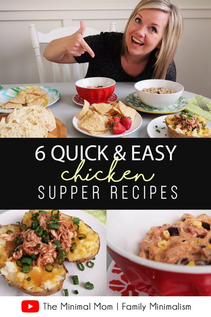 You don't have to dread dinnertime! Just find some quick & easy recipes (like these!) that are FAST to prepare and don't require a lot of brain power! Oh, and they taste good, too! #chicken #quickrecipes #dinner #supper #easy #quick #fast