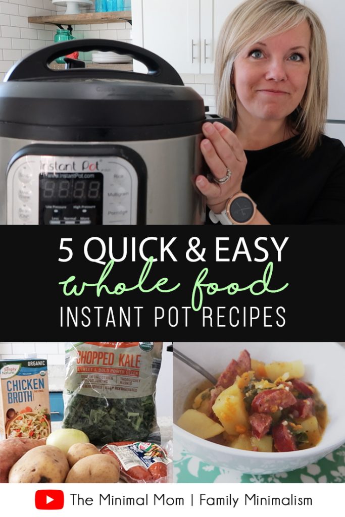 Need some quick & easy dinner recipes for your instant pot? Here they are! Simple ingredients that come together quickly but are INCREDIBLY flavorful! Add these simple instant pot recipes to your week night routine and stop eating out so much! #instantpot #recipe #easy #quick #fast #simple #wholefoods