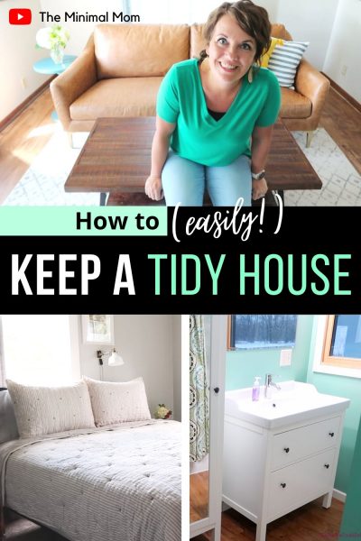 Here is the BEST tip for a tidy house! It doesn't have to be hard, but to keep a tidy home, does require a small brain shift! Here is my favorite tidy house and home tip! #tidyhousetips #tidyingtips #tidybedroom #tidyhome #howtotidy #tidytips #tidyup #tidyingup