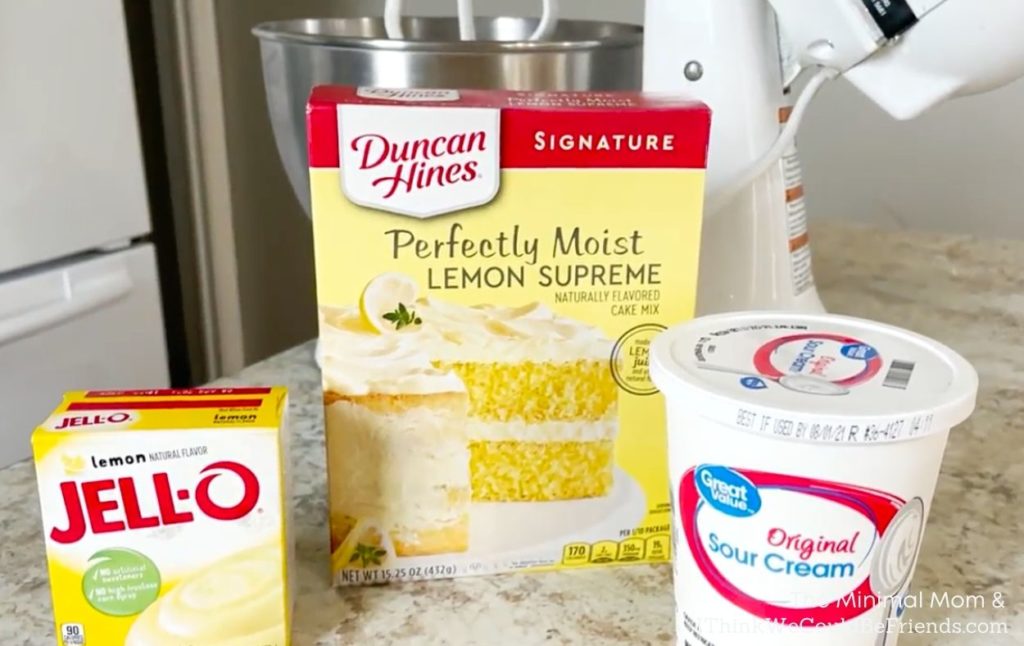 lemon bundt cake ingredients