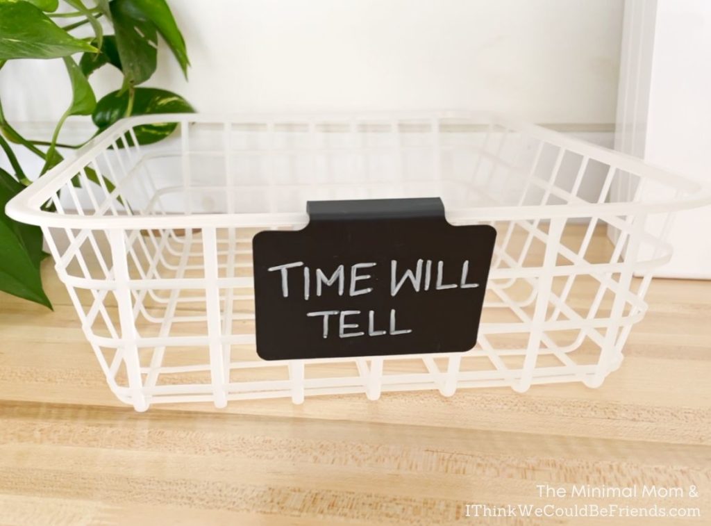 time will tell basket